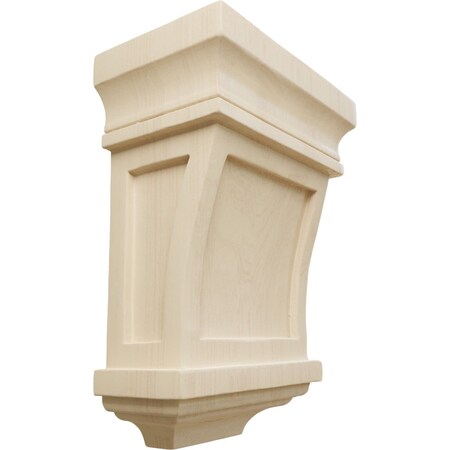 Ekena Millwork 5"W x 3"D x 7"H Santa Fe Corbel, Rubberwood COR05X03X07SFRW